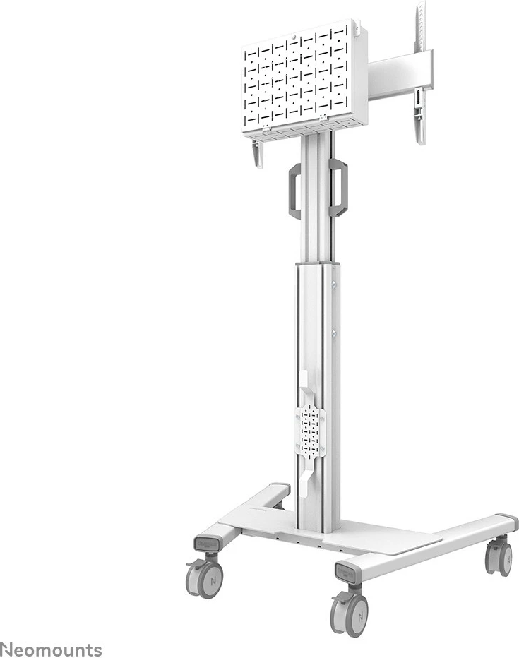 Prenosni voziček za TV, Neomounts Newstar FL50S-825WH1, za zaslone 37–75 inčev, nastavljiva višina, bela