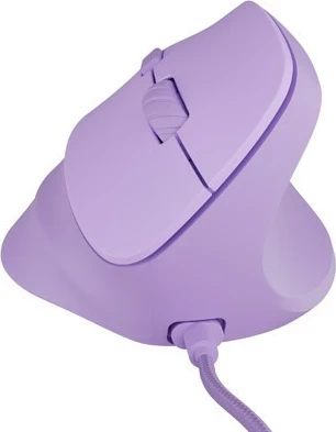 Vertikalni miška Natec Crake 2 Pro, 12800 DPI, 6 tipk, vijolična