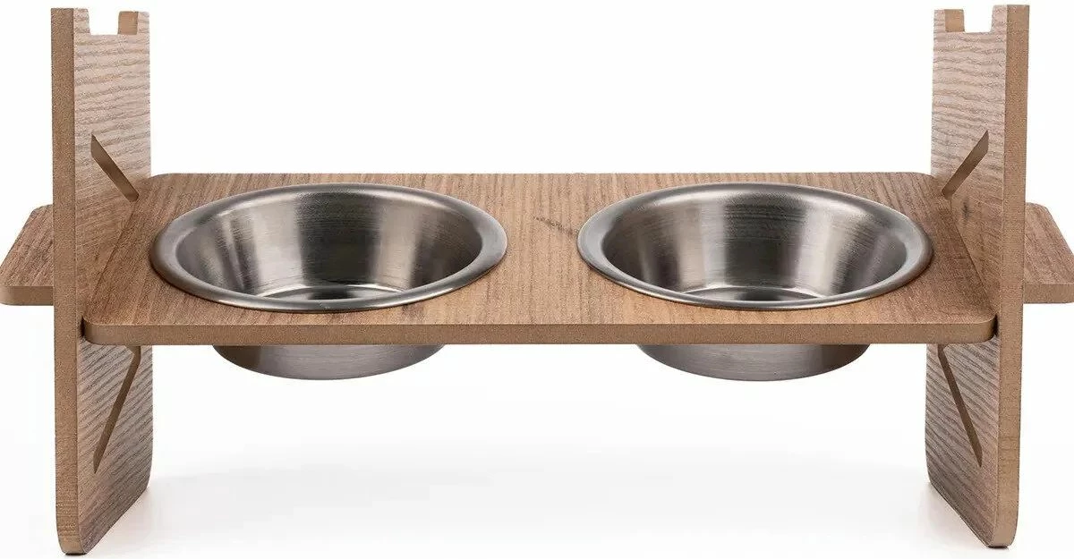 Dvojna posoda za hrano za živali Paws & Whiskers Apvm5