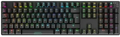 Mehanska tipkovnica, Sharkoon SKILLER SGK36W, brezžična, RGB LED, QWERTZ