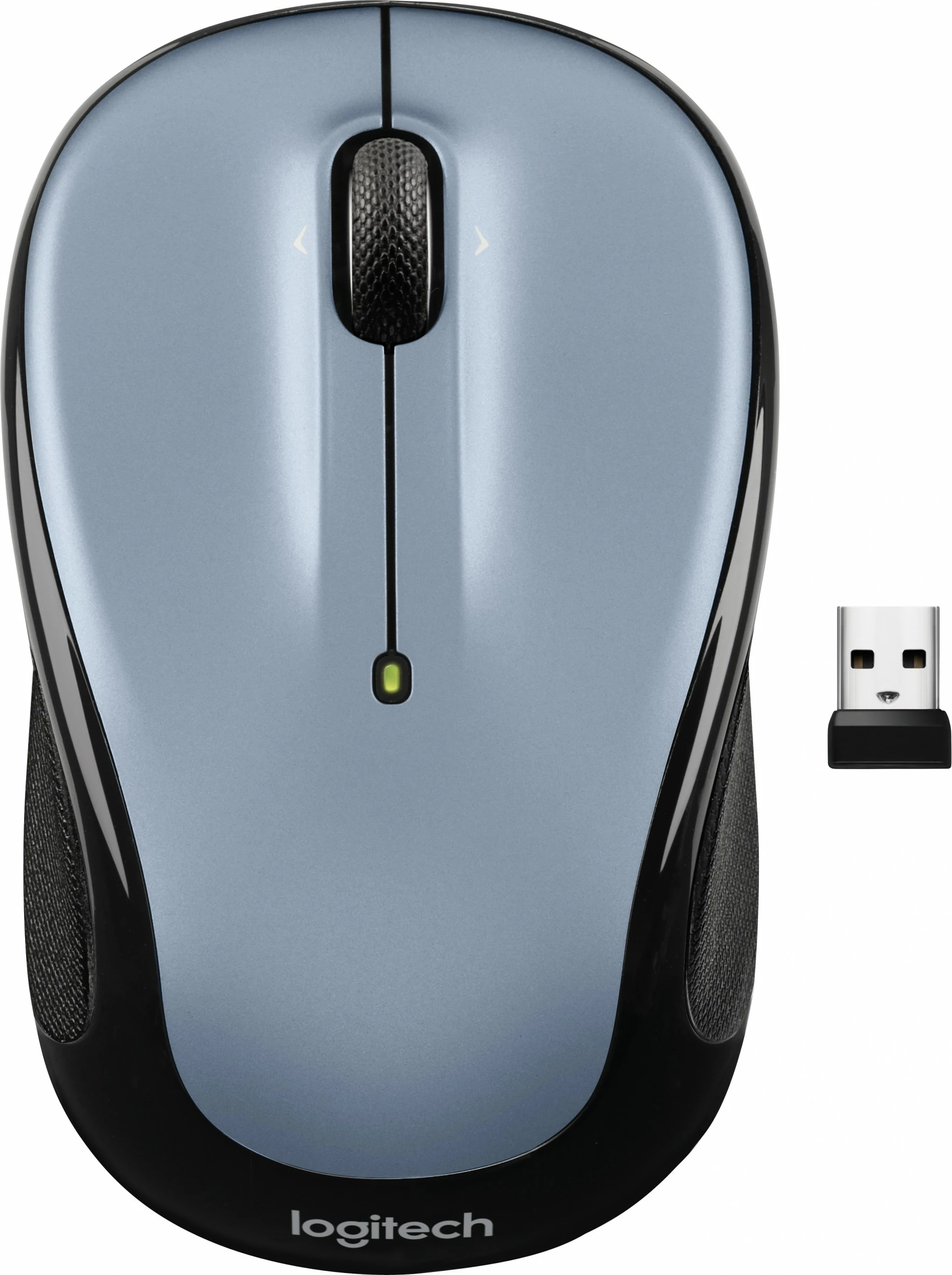 Optični ambidekstralni miš, RF brezžična, 1000 DPI, črna/siva Logitech M325s