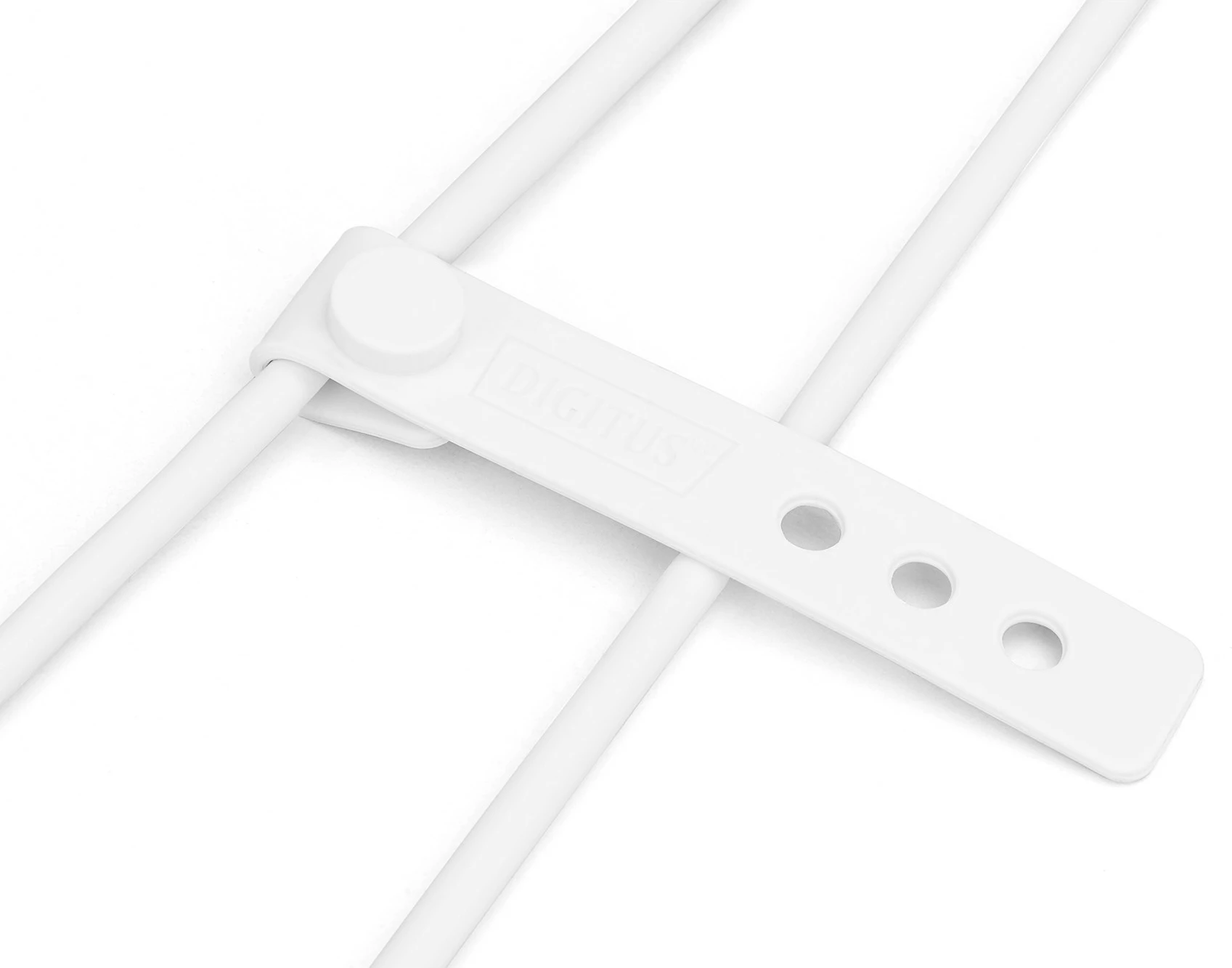 Silikonski kabel Lightning Digitus, 2 m, USB-A na Lightning, bel