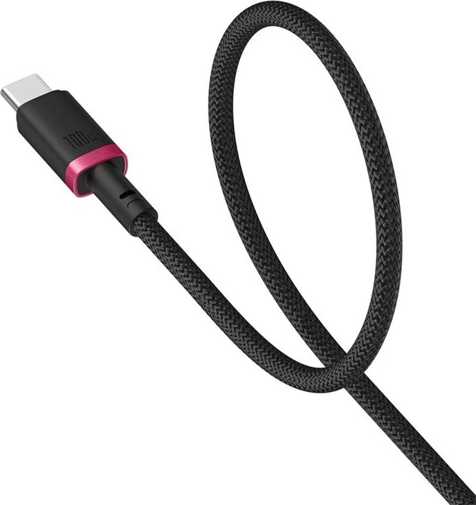 Kabel za hitro polnjenje Type C v Type C, 100 W, 1 m, rdeč - Baseus Dura