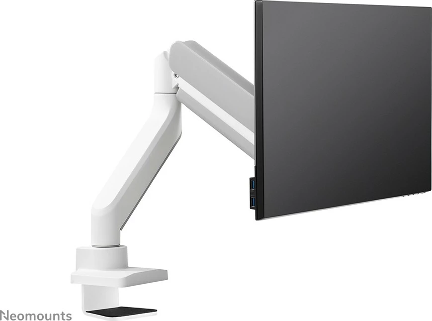 Nosilec za monitor Neomounts DS70-450WH1, plinski vzmet, Topfix, 17–42 in, 15 kg, bel