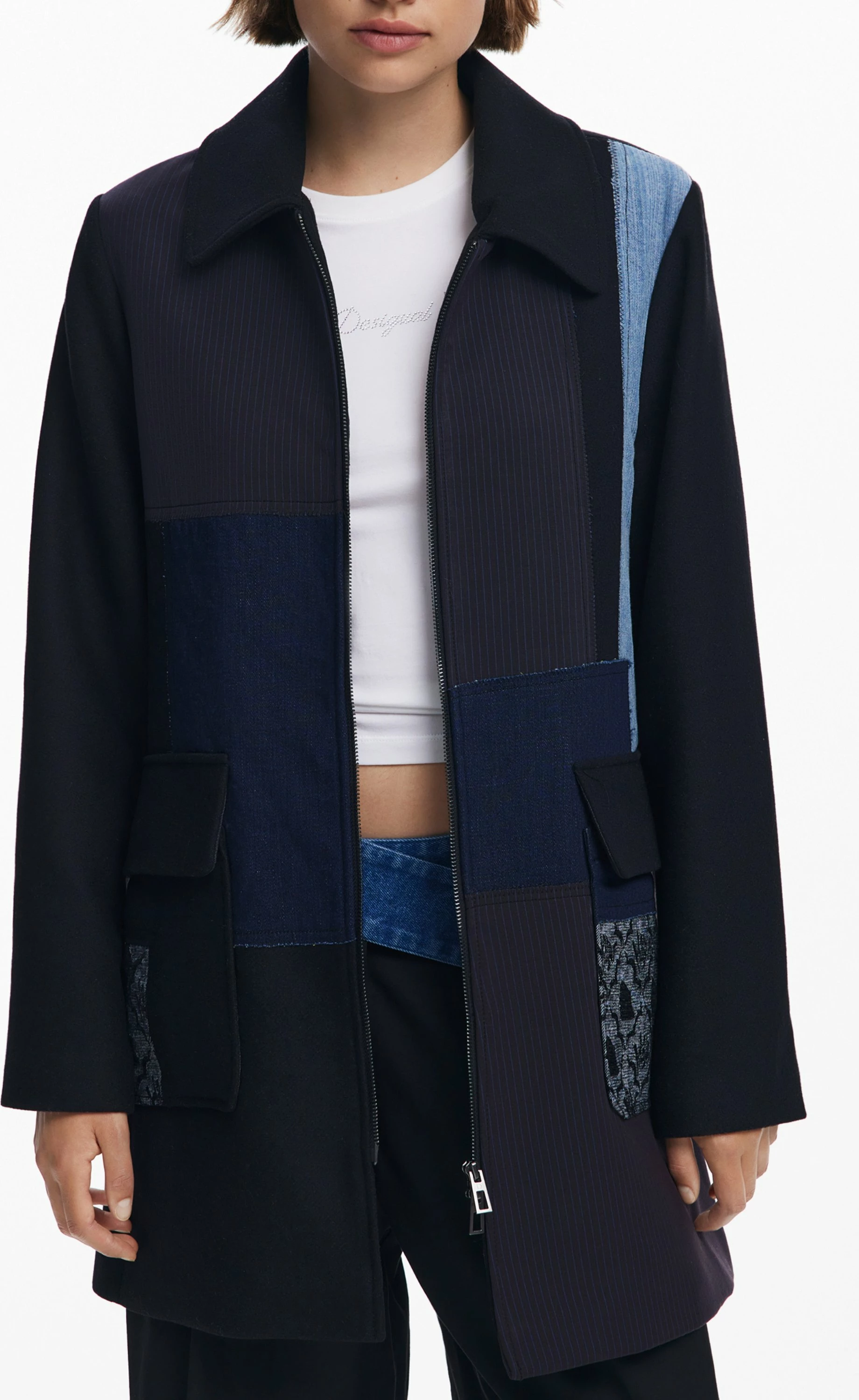 Jakna za ženske Desigual, črna