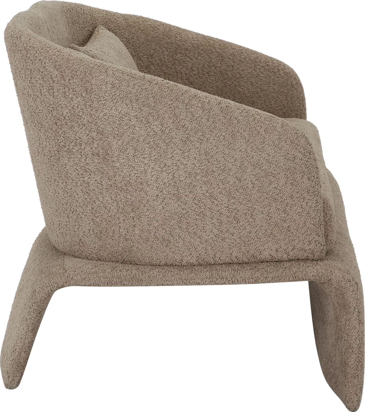 Dvosedna sedežna garnitura BEVY2 FH9678.03 iz bež tkanine in kovinskega ogrodja 128x72x74Hcm