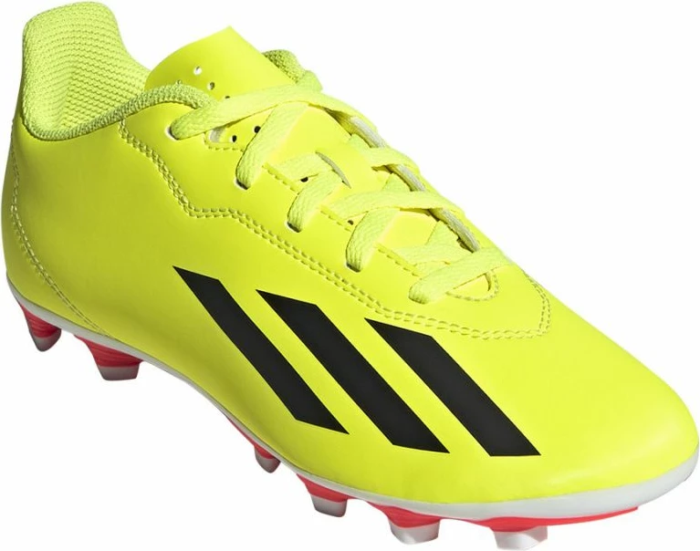 Otroški nogometni čevlji adidas X Crazyfast Club FxG, rdeče in rumene
