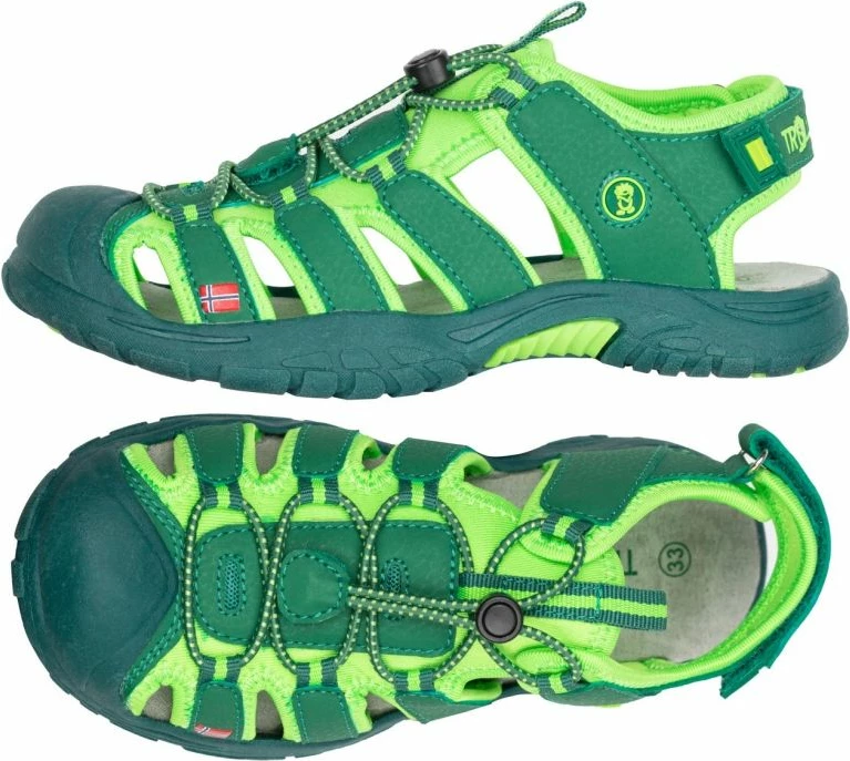 Otroške sandale Trollkids, zelene
