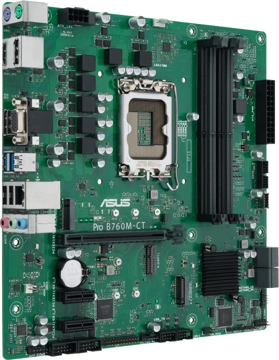 Plošča za matično ploščo ASUS PRO B760M-CT-CSM, LGA 1700, DDR5, micro ATX