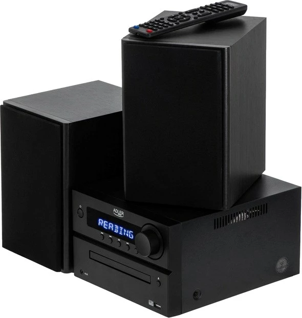Mini stolp HI-FI z Bluetooth, CD, USB, FM radio, Adler AD 1917, črn