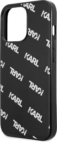Zaščitni ovitek Karl Lagerfeld KLHCP13LPULMBK3 za iPhone 13/13 Pro, trd ovitek, črn