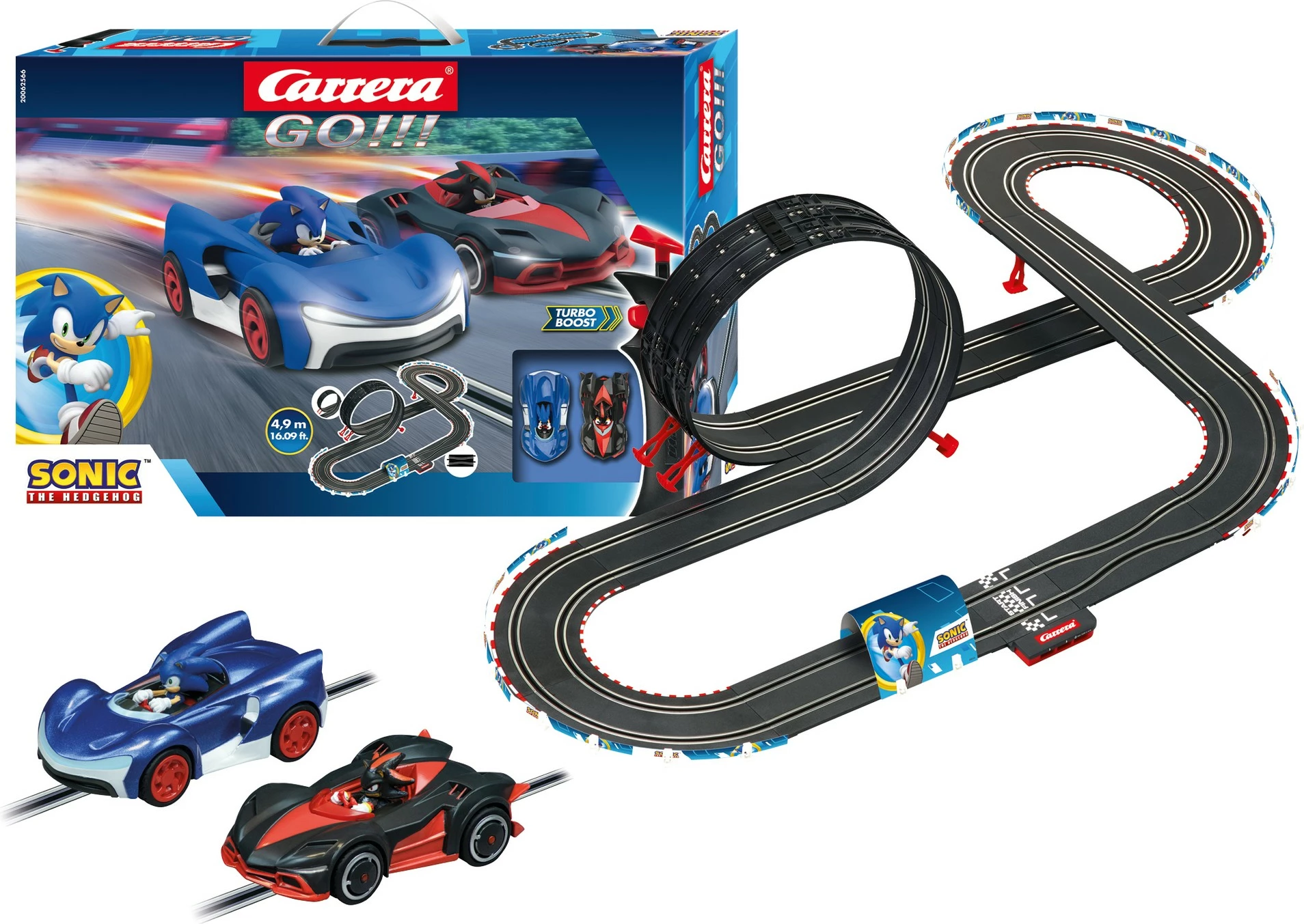 Set proge za dirke 4,9 m, Carrera GO!!! Sonic the Hedgehog