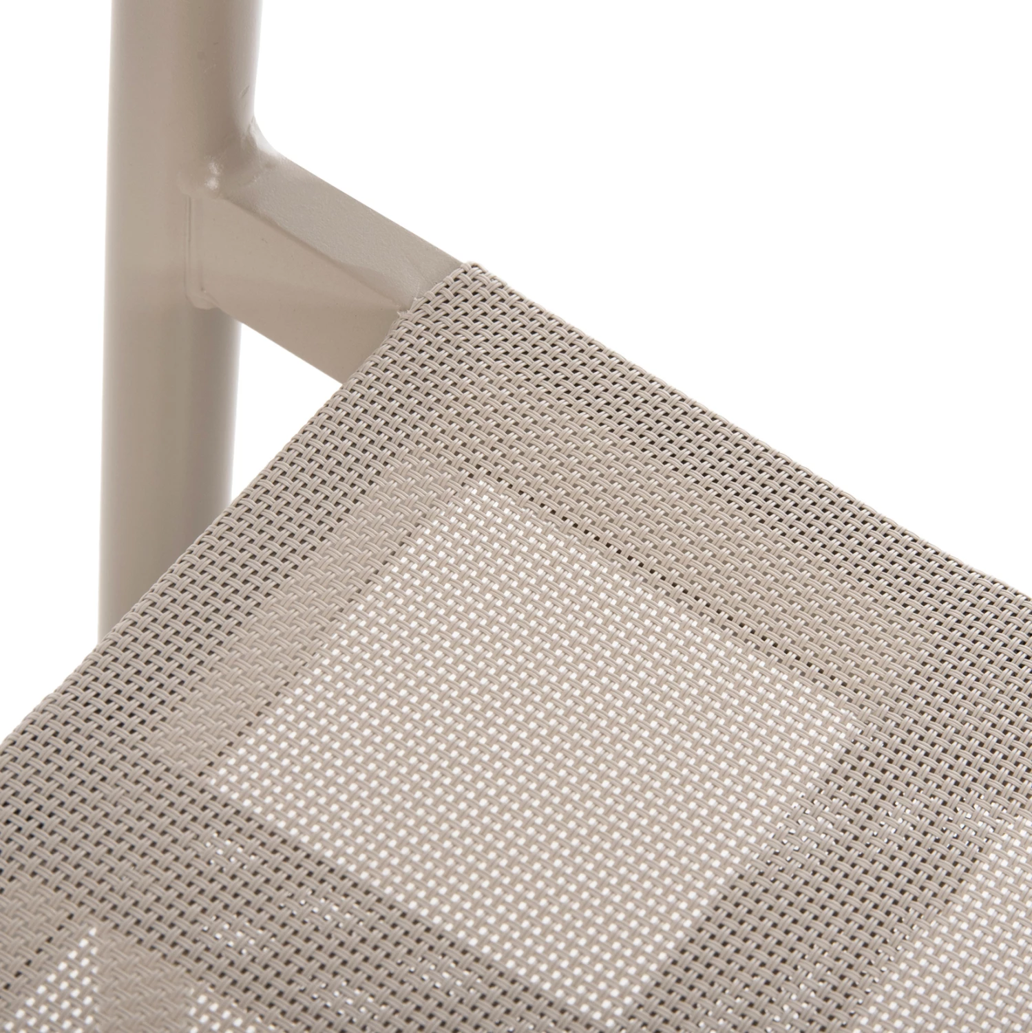 Aluminijasti naslanjač RONNY FH5998.03 s šampanjskim okvirjem in tekstilenom 53x51x80H cm
