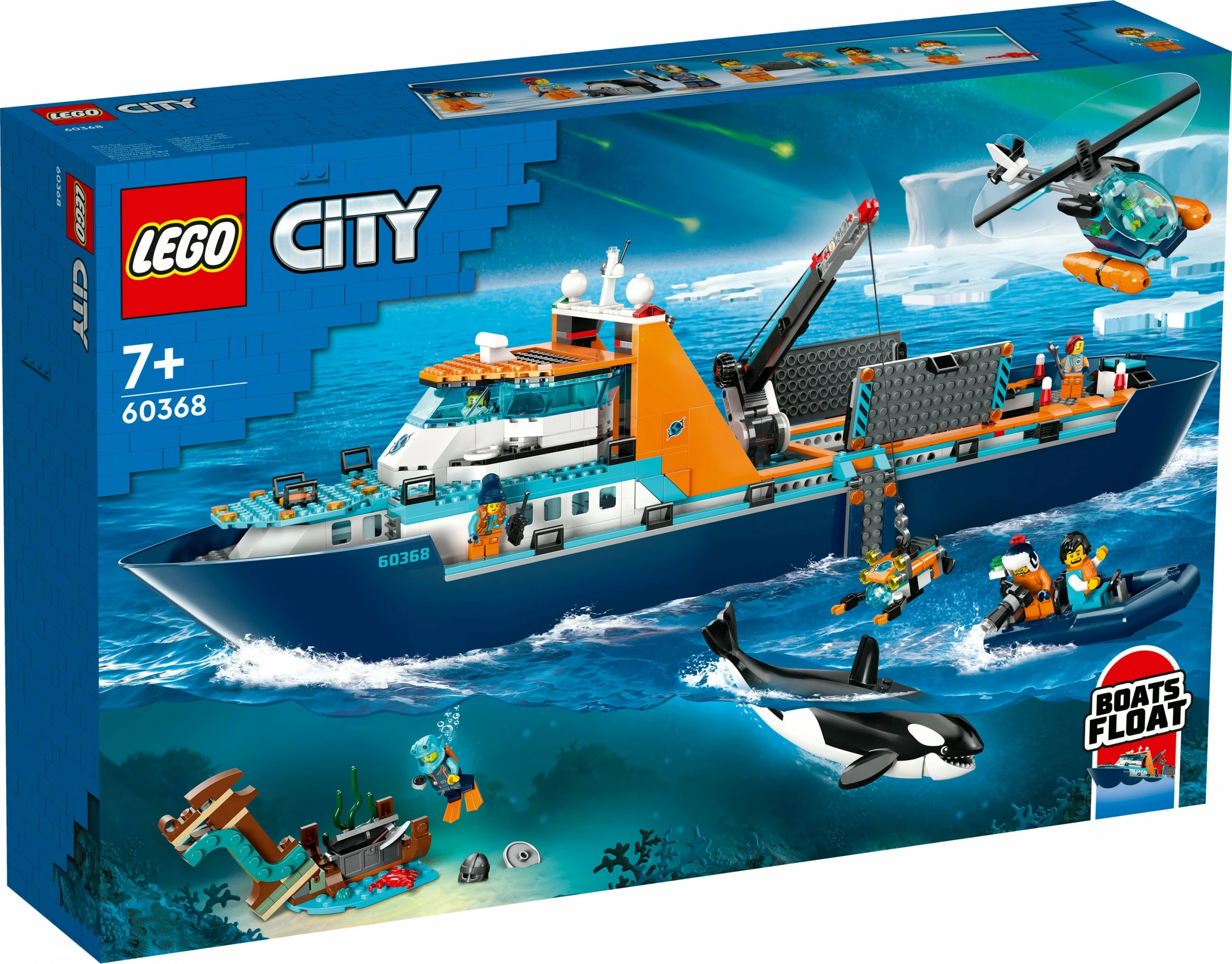 Set za gradnjo Arctic Explorer Ship, LEGO, 815 delov, plastika, večbarven