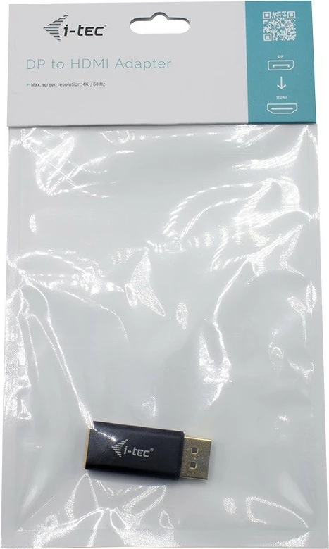 Adapter DisplayPort v HDMI 4K/60Hz, i-tec, črn