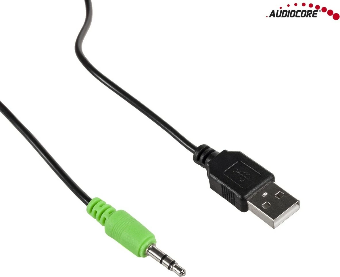 Zvočniki za računalnik Audiocore AC805, 6 W, USB, črni