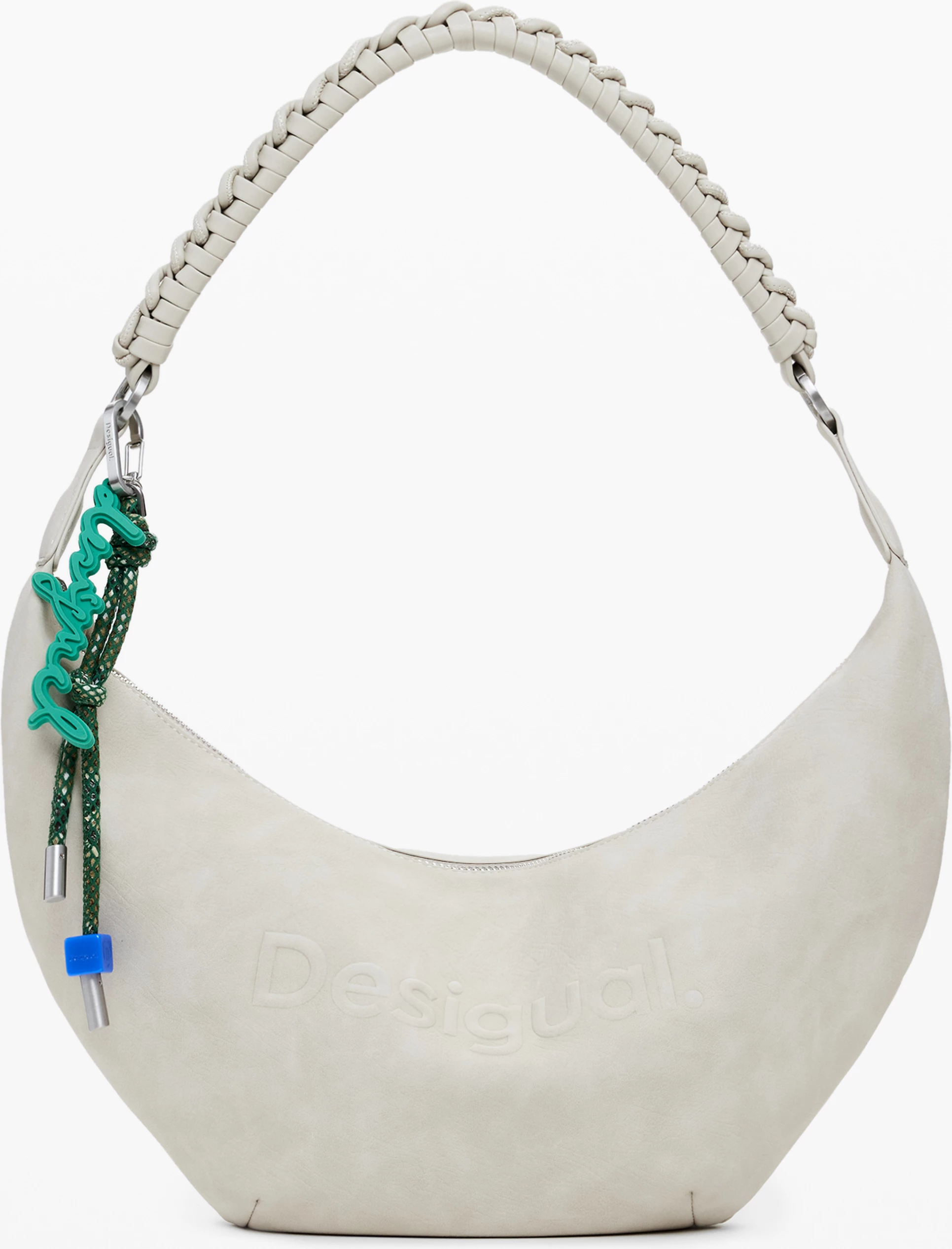 Torba za ženske, bež DESIGUAL Half Logo Zante