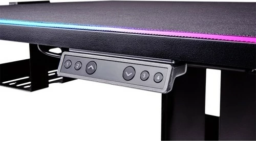 Električna miza Thermaltake Cycledesk 100 GGD, LED, 80x50 cm, črna