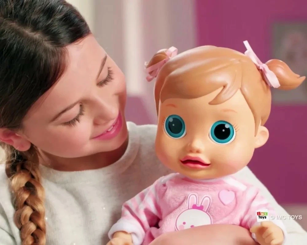 Interaktivna lutka Emma, Epee EP03198, 38 cm, z igralnim pametnim telefonom, rožnata