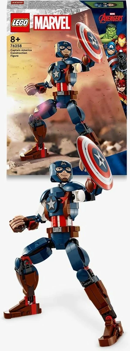Figura Captain America iz seta LEGO Marvel Super Heroes, 310 kosov, večbarvno