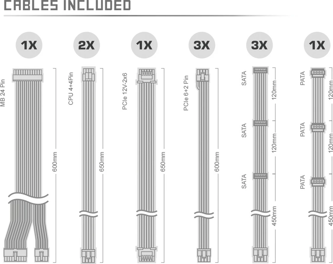 Napajalnik 1000 W, ASRock Steel Legend SL-1000GW, ATX, 80+ Gold, bel