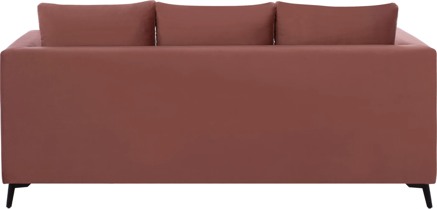 Kotna sedežna garnitura ΡONZA, prašno roza, visoke noge, 2 kosa, reverzibilna, tkanina, odporna na madeže in vodo