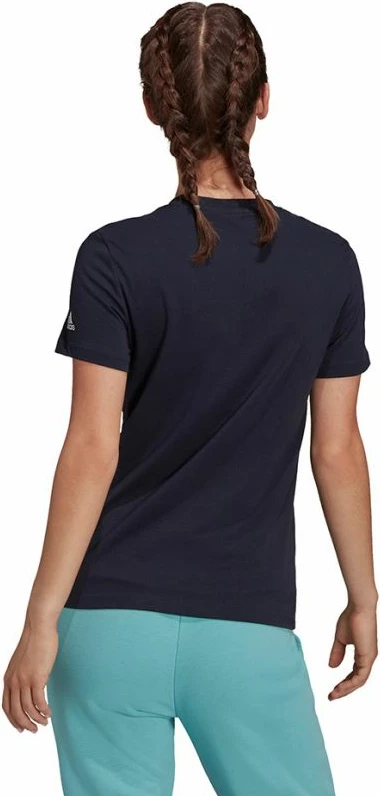 Majica Essentials Slim z logotipom, adidas, temno modra