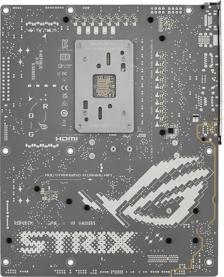 Plošča am3 ASUS ROG STRIX B850-A GAMING WIFI, Socket AM5, ATX, bela