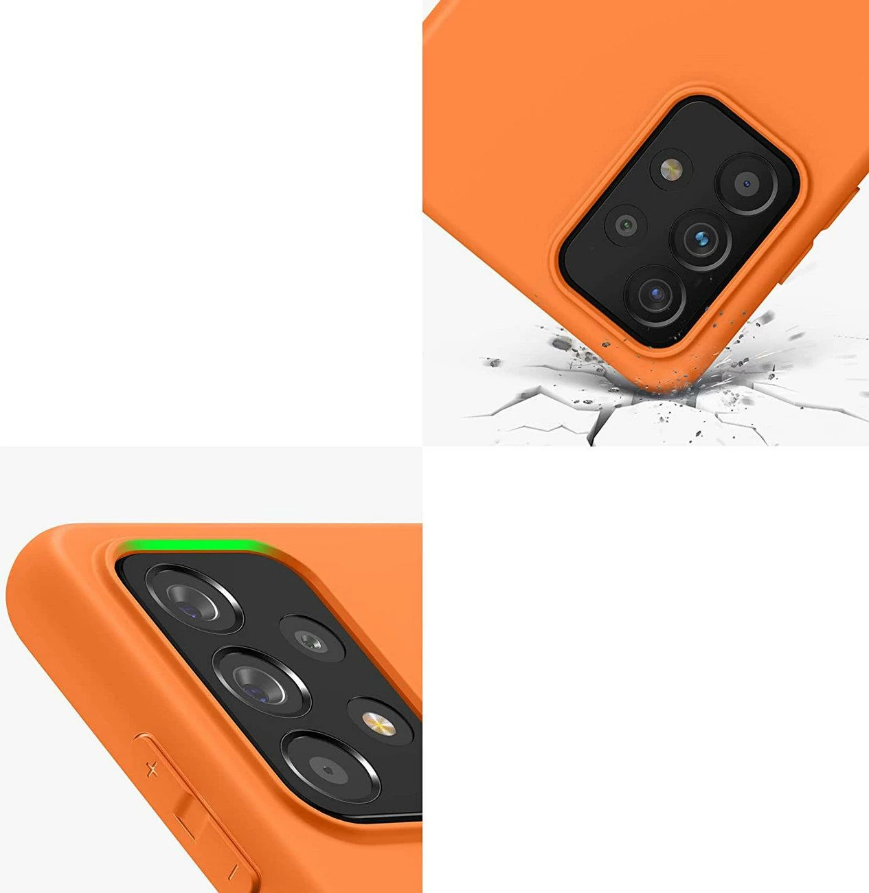 Silikonski ovitek Hurtel za Samsung Galaxy A22 4G, črn