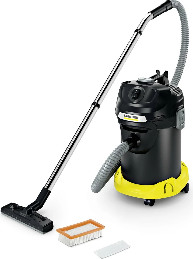 Sesalnik za pepel, 17 L, 600 W, kovinski zbiralnik, brez vrečke, črno/rumen — Karcher AD 4 Premium 1.629-731.0