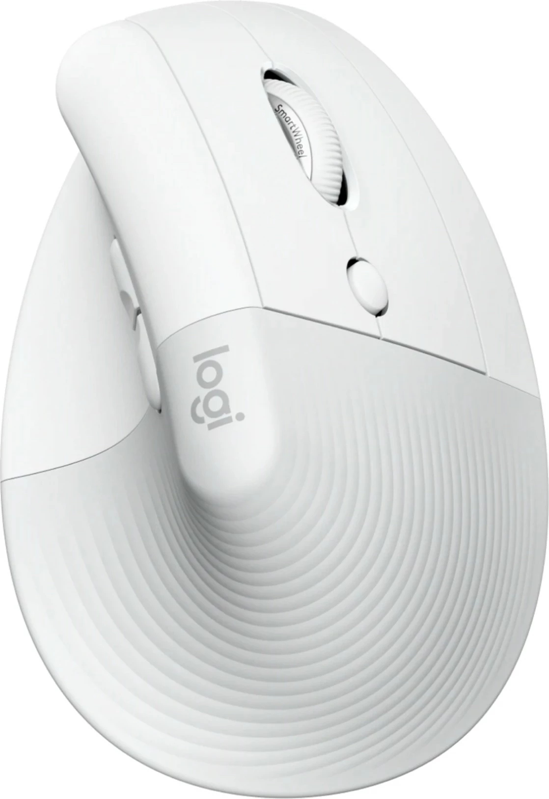 Ergonomski vertikalni miš Logitech Lift, brezžična, off-white