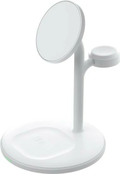 Brezžični polnilec 3-v-1 MagSafe Green Cell MagScape MSST-GC-3IN1-W, bel