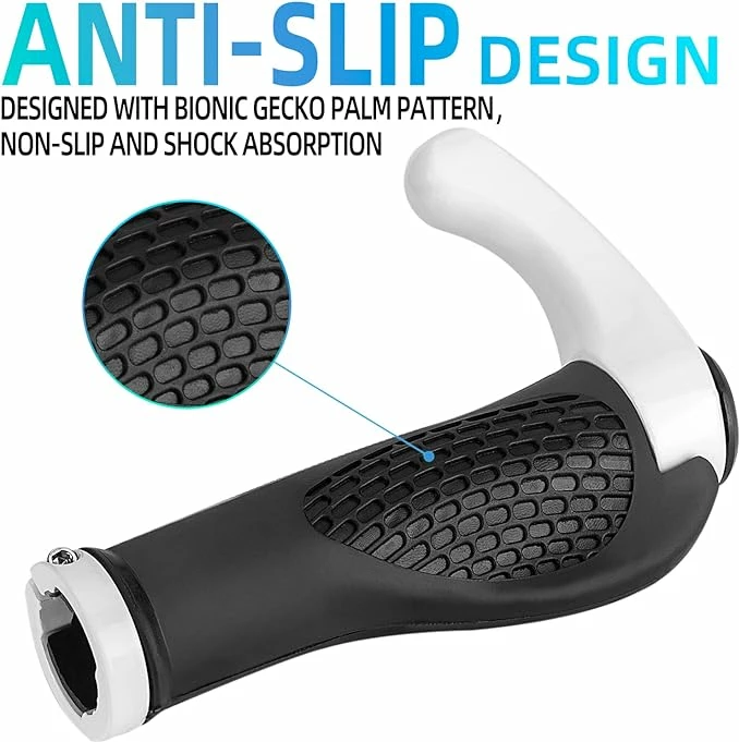 Ročke za kolo z rogovili Rockbros BT1007W, bele