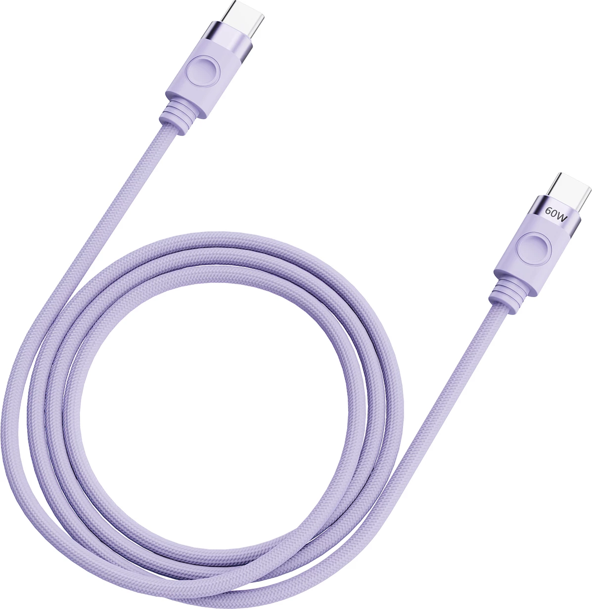 USB-C na USB-C kabel Orico CDX, 1 m, 60 W, 3 A, vijoličen