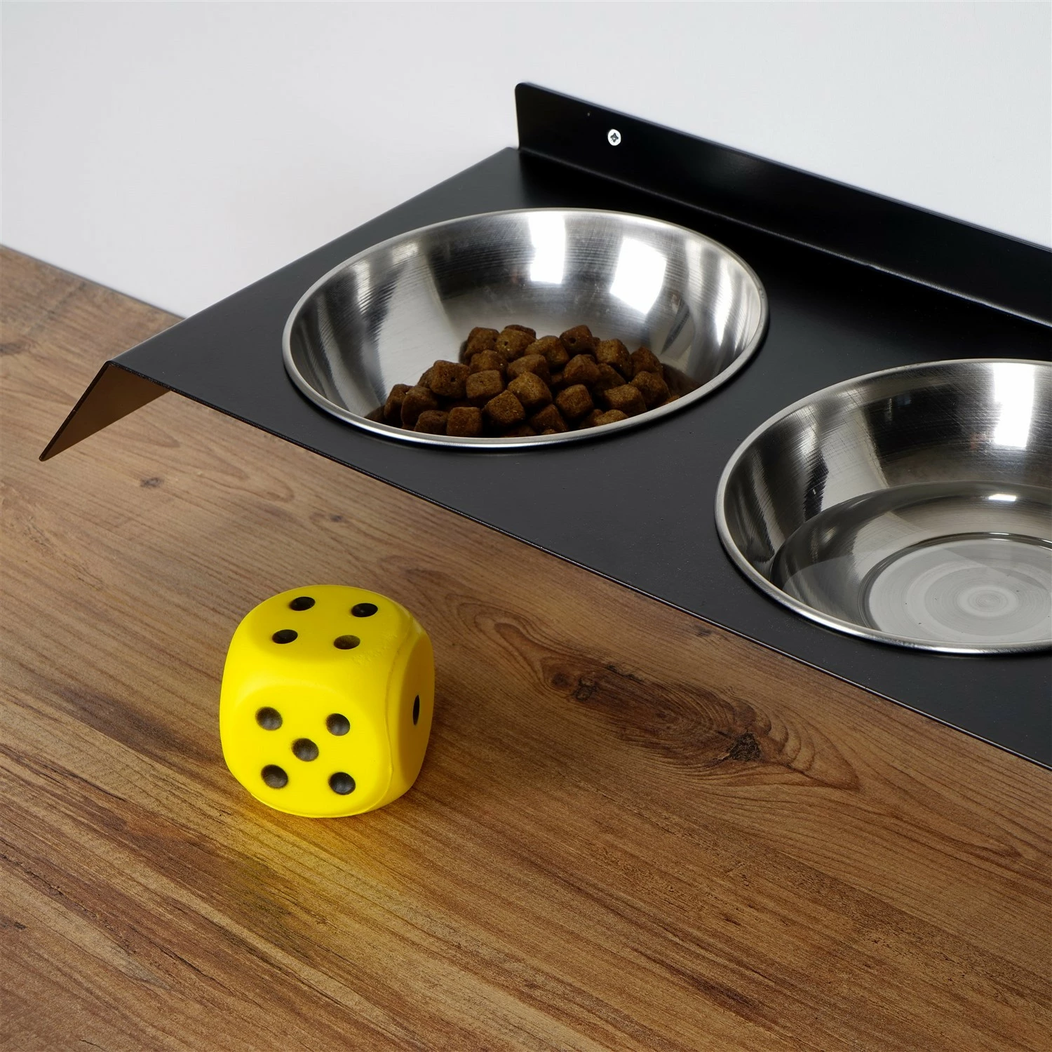 Posoda za hrano za hišne živali, kovinska, črna, Hanah Home Pet018