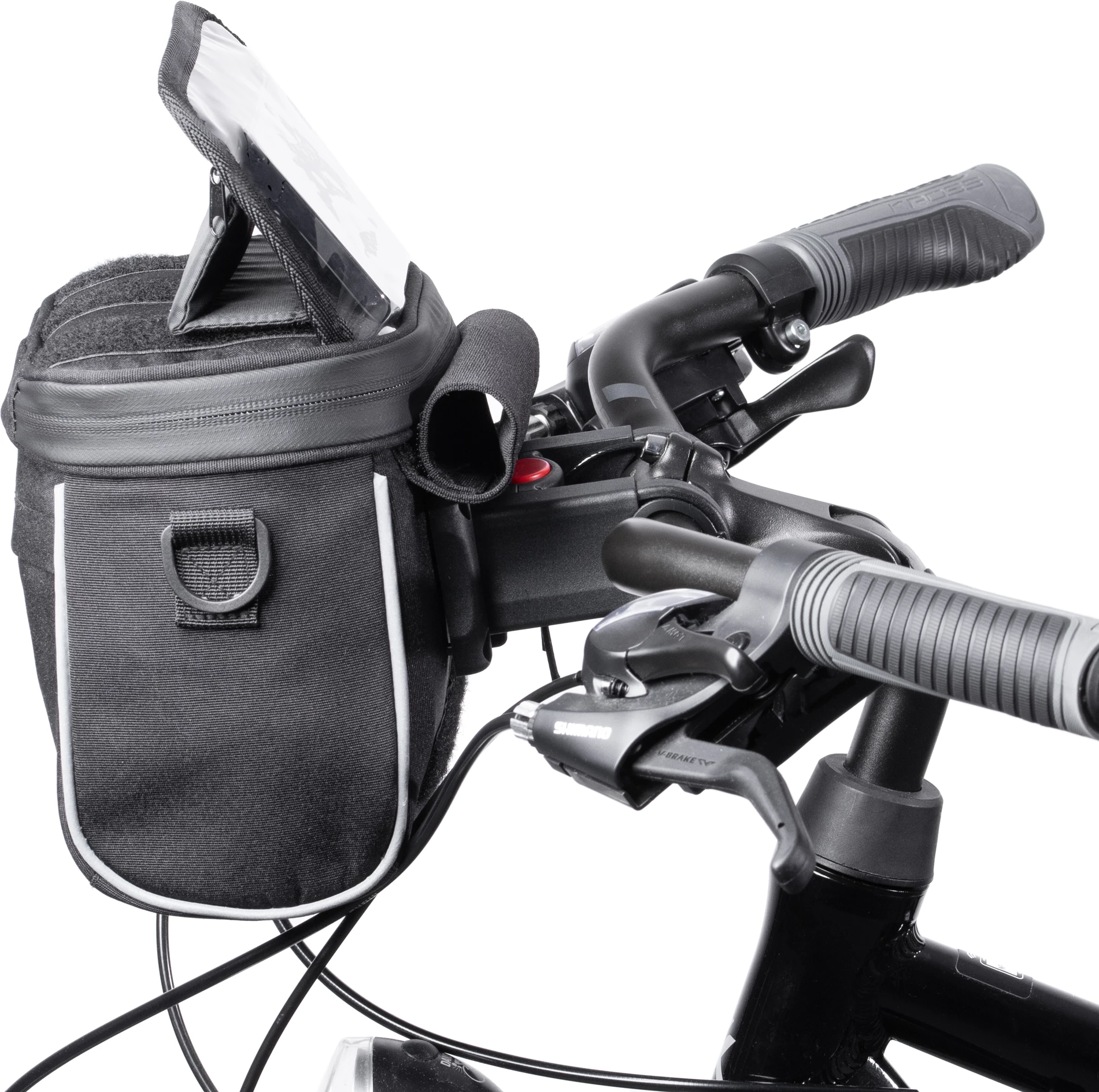 Torba za krmilo/ramenska torba za kolo Wozinsky WBHBB-01, 4 L, črna