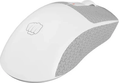 Brezžična ergonomska miška Fury Tanto T4, 12.000 dpi, 7 gumbov, bela