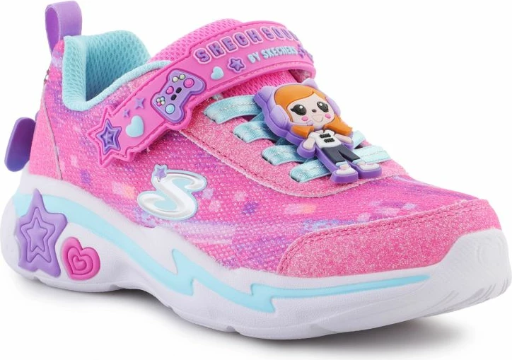 Otroški čevlji Skechers Snuggle Sneaks Skech Squad Jr 302214L-PKMT, rožnati