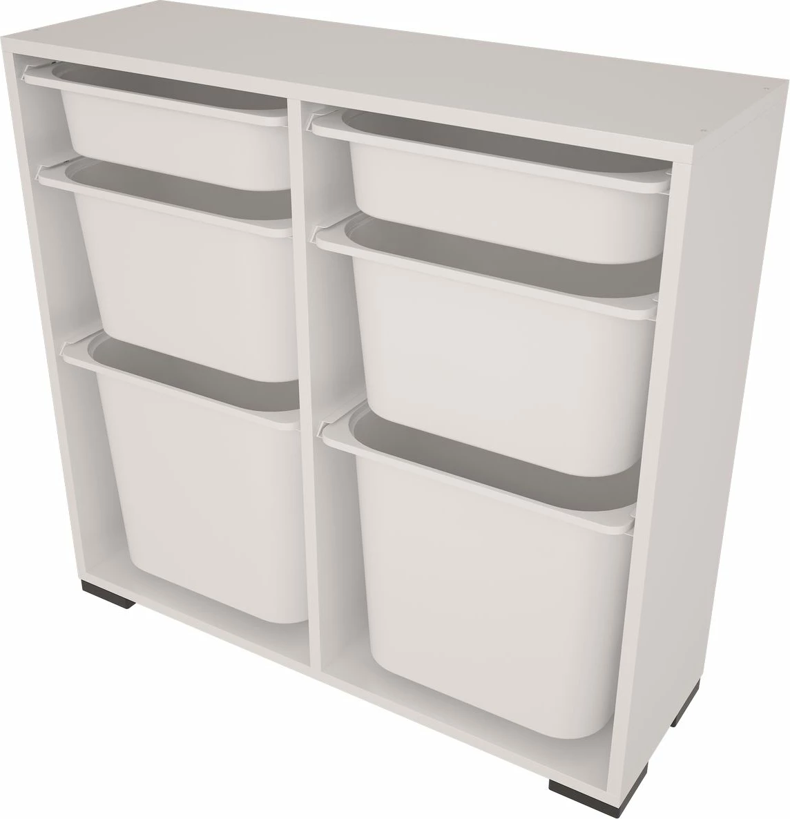 Večnamenska omara Carla, bela