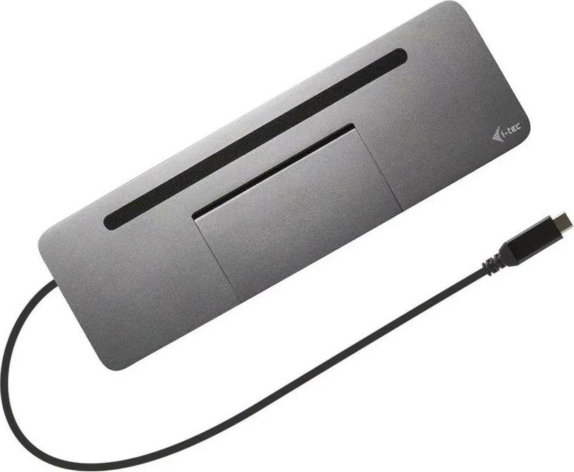 Docking postaja i-tec USB-C metalna ergonomska 4K 3x zaslon, DP HDMI VGA LAN zvok, Power Delivery 85W, z univerzalnim polnilcem 100W