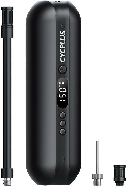 Električna tlačilka, večfunkcijska, 150 psi, powerbank, LED luč, Cycplus A2, črna