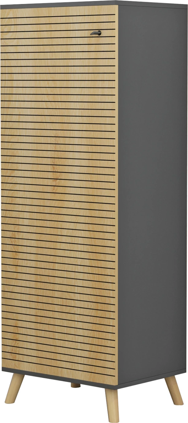 Omara za čevlje ALVARO FH8954.15 melamin v antracitno-naravni les 50Χ38Χ135Hcm