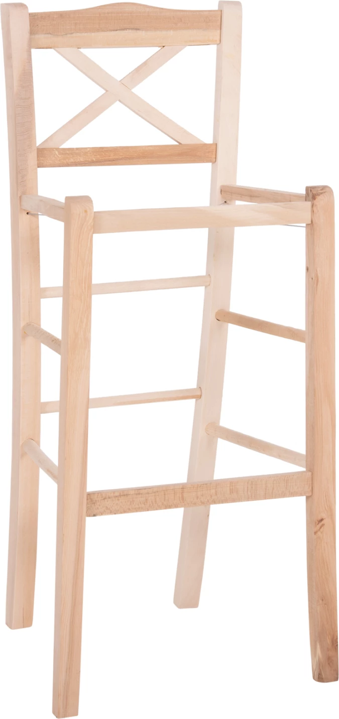Barski stol LUCIUS FH5586.02 bukov les impregniran-nepobarvan 40,5x40x105H cm. Samo okvir