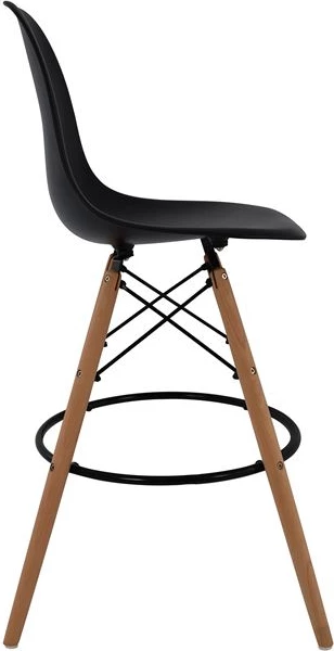 Barski stol Renata črn FH0173.02 47x50x108 cm, set 4 kosov