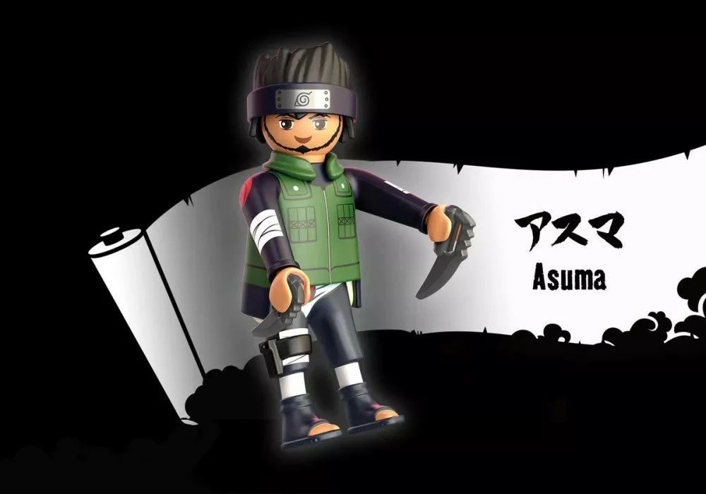 Akcijska figura Asuma, Playmobil Naruto Shippuden 71119, z dodatki