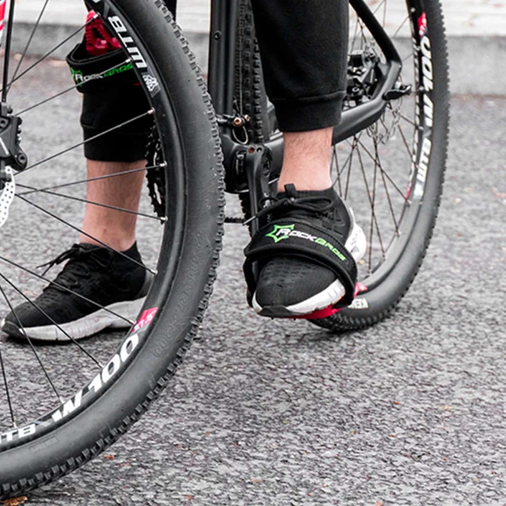 Paščki za pedala za kolo Rockbros GZT1001, črni