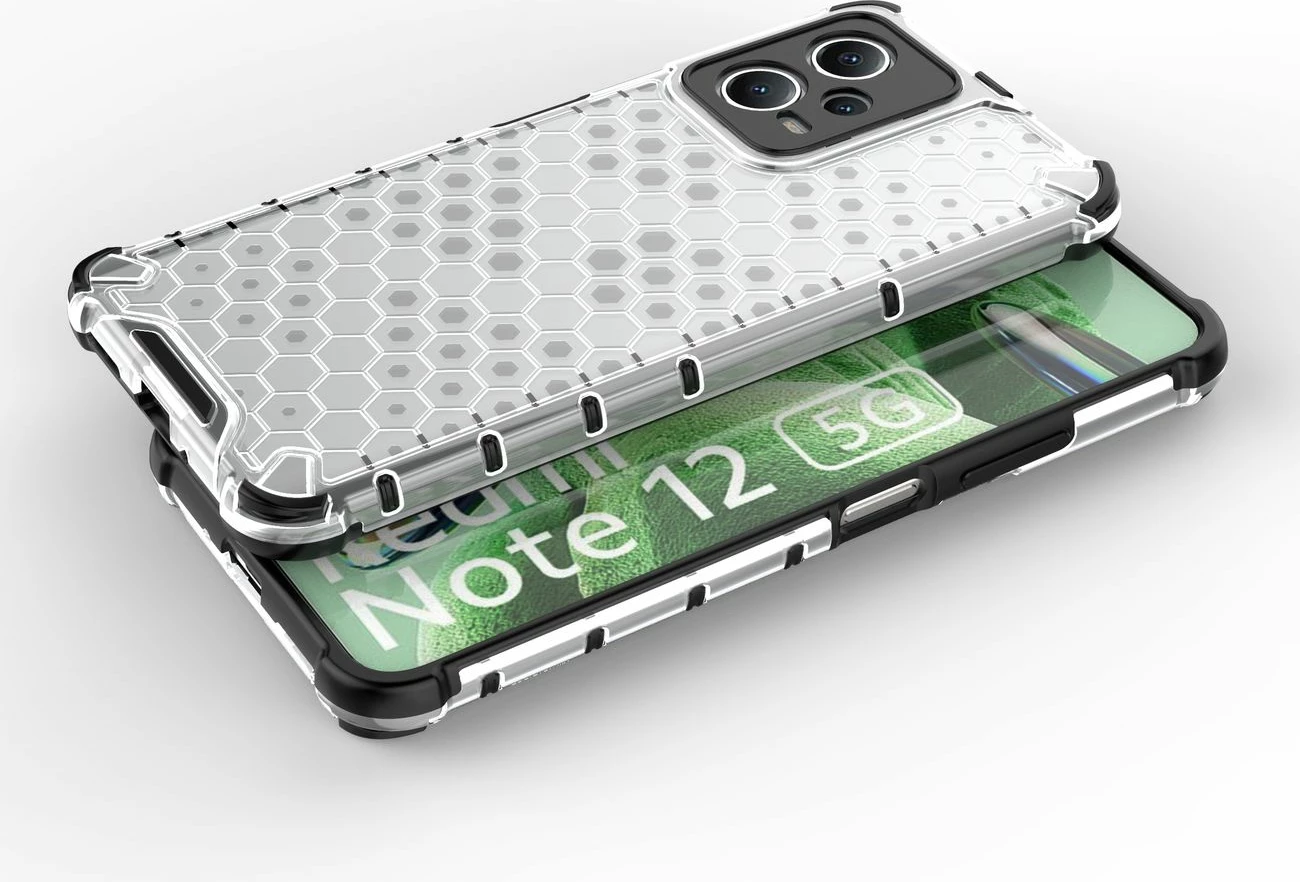 Ovitek za telefon Honeycomb Hurtel za Xiaomi Redmi Note 12 5G / Poco X5 5G, črn