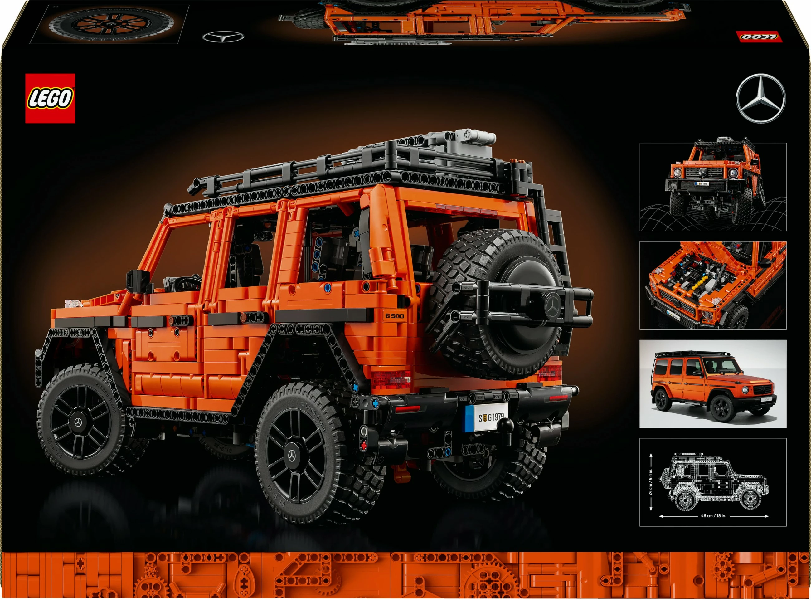 Komplet za sestavljanje Mercedes-Benz G 500, 2891 delov, večbarven - LEGO