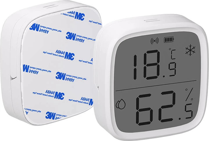 Senzor za temperaturo in vlago Sonoff SNZB-02D, ZigBee, z LCD zaslonom, bel