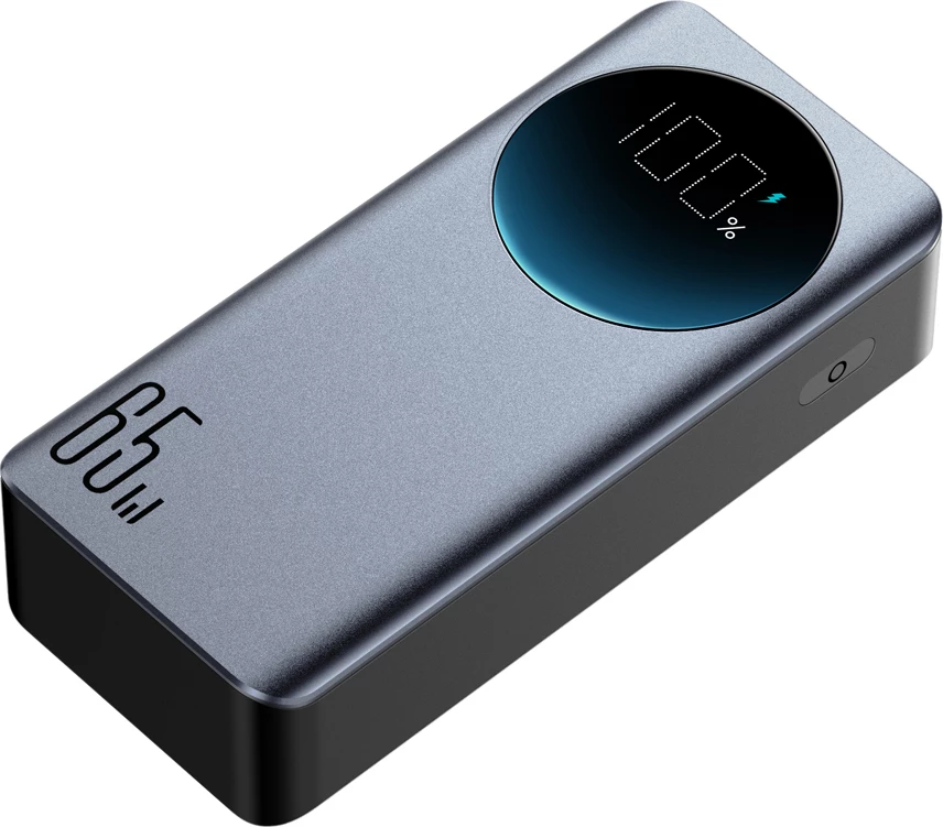 Power bank 30000mAh, 65W, z digitalnim zaslonom Joyroom JR-PBF05, črn